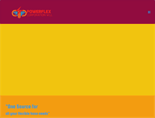 Tablet Screenshot of powerflexqatar.com